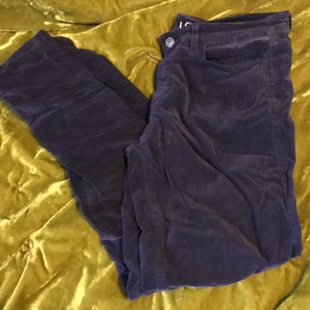 Loft size 6 skinny navy blue cords